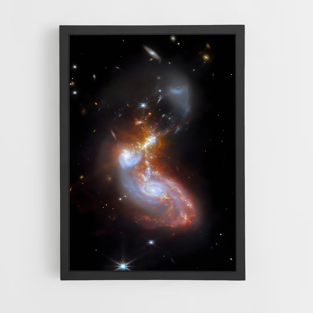 Poster Galaxie Éclatante – affiche Astronomie (vue 2)